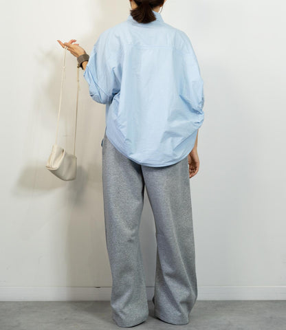 ギャザースリーブ半袖シャツ