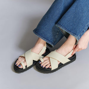 ビッグクロス バックストラップ サンダル