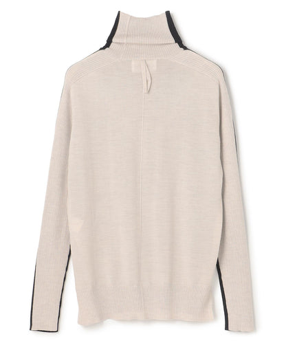 LA MONNAIE / バイカラーウールタートルニット