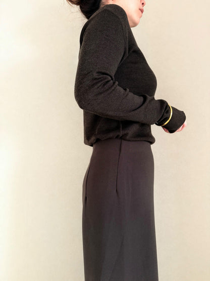 バンディングイージーワイドパンツ