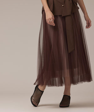 チュールリバーシブルスカート