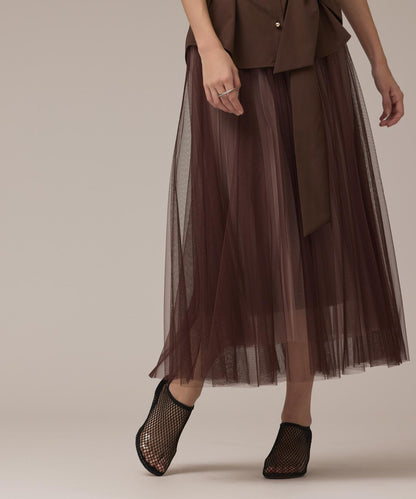 チュールリバーシブルスカート