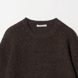 ウールブレンド シルクネップ ニットプルオーバー