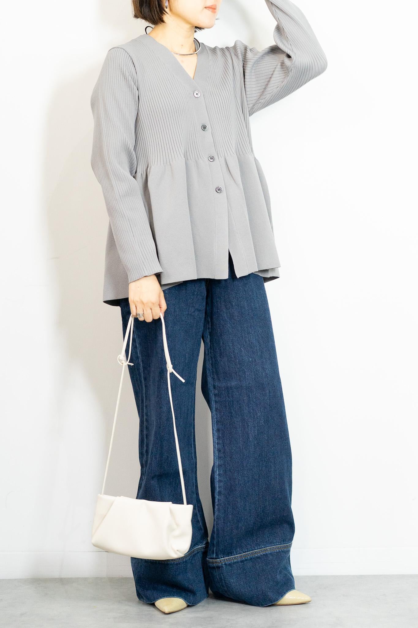 スポンディッシュペプラムカーディガン