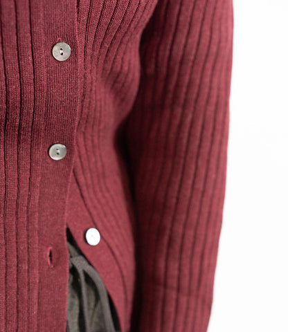 襟付きスリムニット