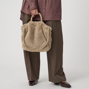 フェイクファー2WAY トートバッグ / ショルダーバッグ