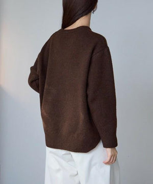 ウール混ガゼットニット