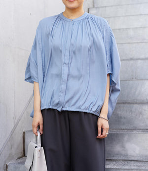 ギャザーモーフドルマンブラウス