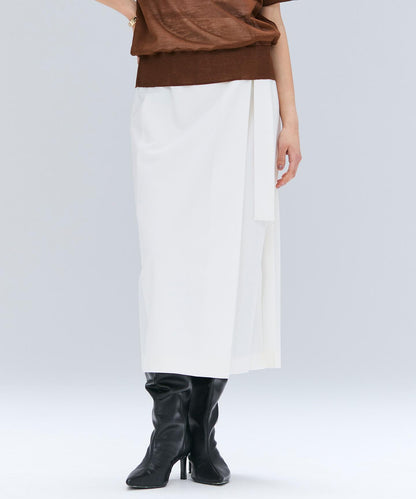 ZEPHYR / ウールライクアシンメトリープリーツスカート