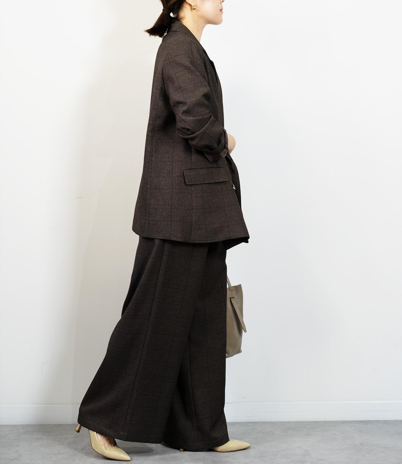 グレンチェックダイージーパンツ