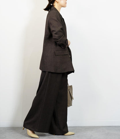 グレンチェックダイージーパンツ