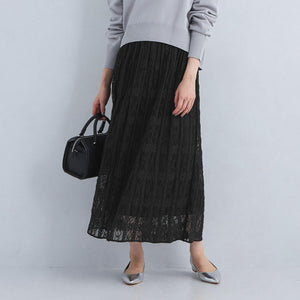 2WAY レース ロング スカート