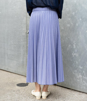 ストライププリーツフレアスカート