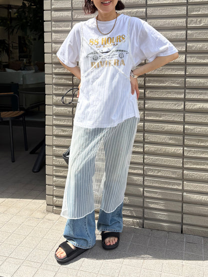 メッシュラインワンピース