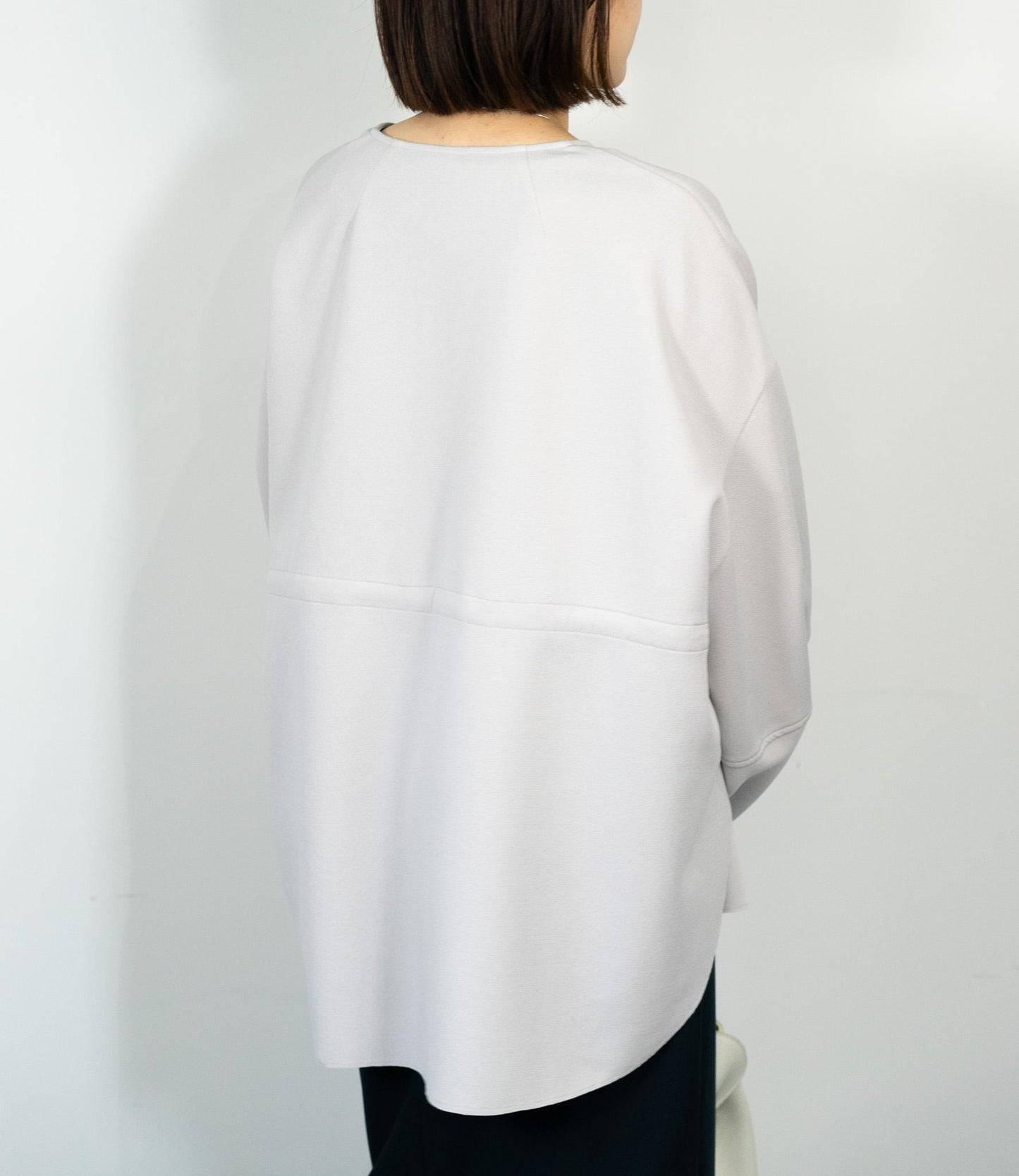 カットジョーゼットウエストマークブルゾン