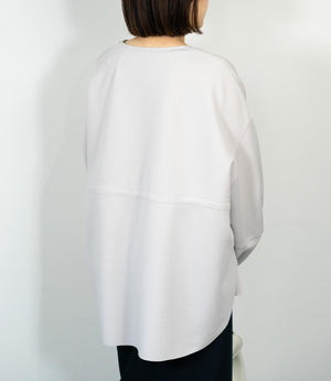 カットジョーゼットウエストマークブルゾン