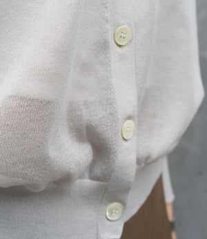 シャープネックシアーカーディガン