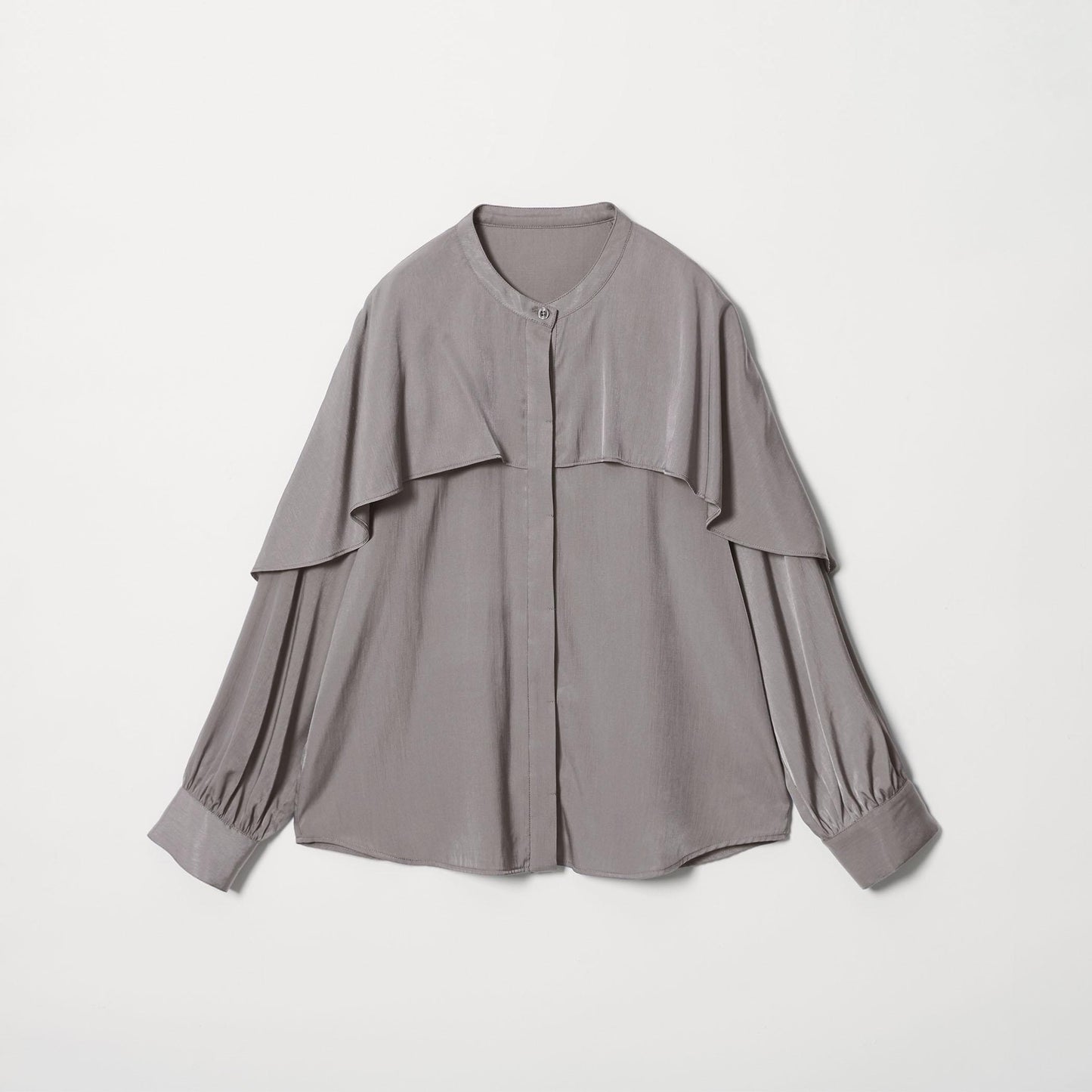 【WEB限定 Wardrobe DAILY MINIMAL】フリルレイヤーブラウス ウォッシャブル