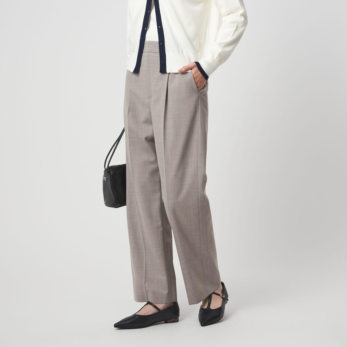 ［size SHORT/TALLあり］カチリラ ストレート パンツ ウォッシャブル ストレッチ