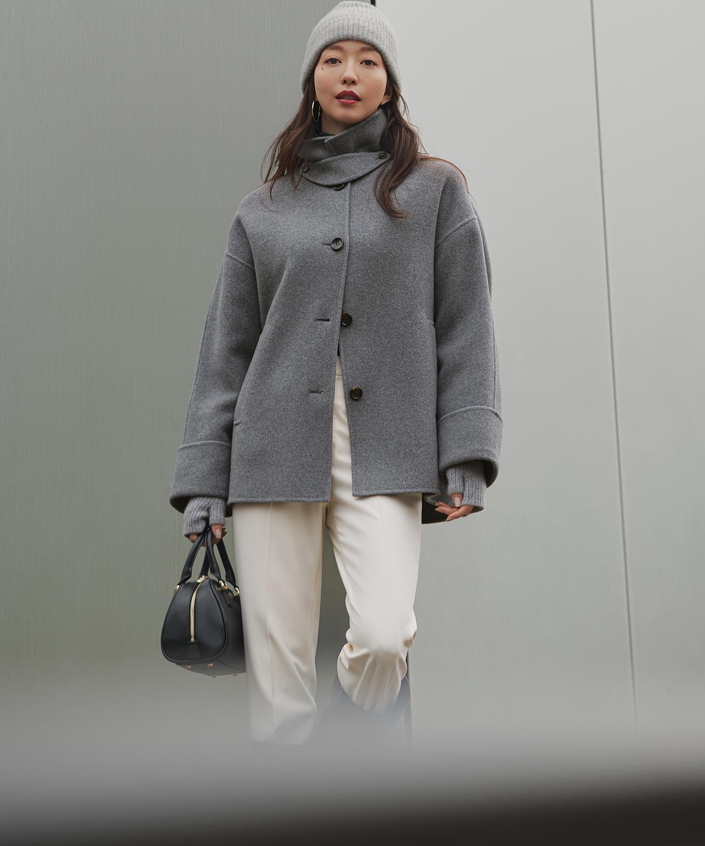 MANTECOPure リバー ステンカラーコート