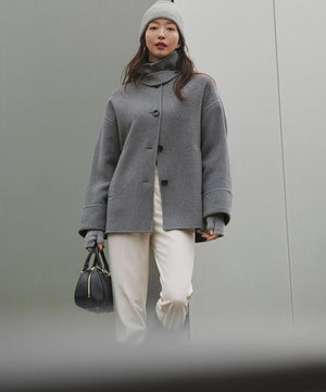 MANTECOPure リバー ステンカラーコート