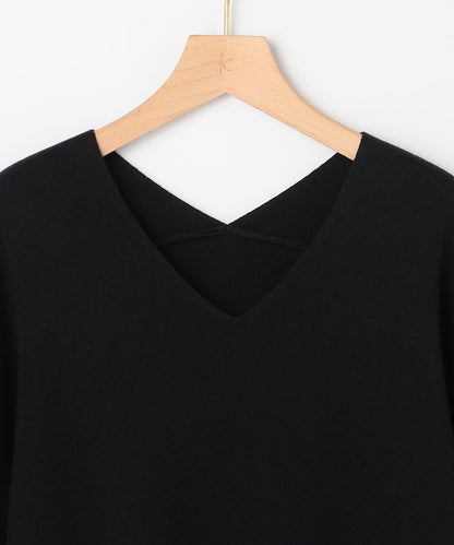 レースモチーフニットプルオーバー