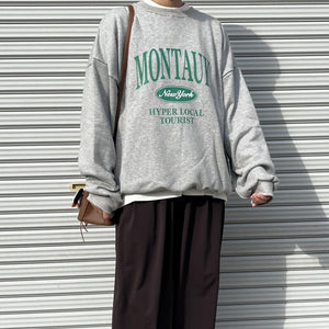 MONTAUKロゴスウェット