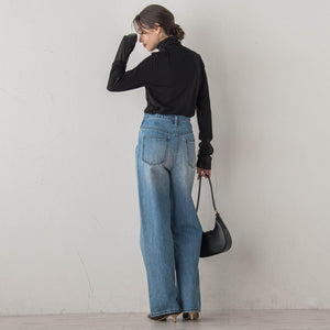 ウォッシャブルベア天竺カットソー≪洗濯機で洗える≫