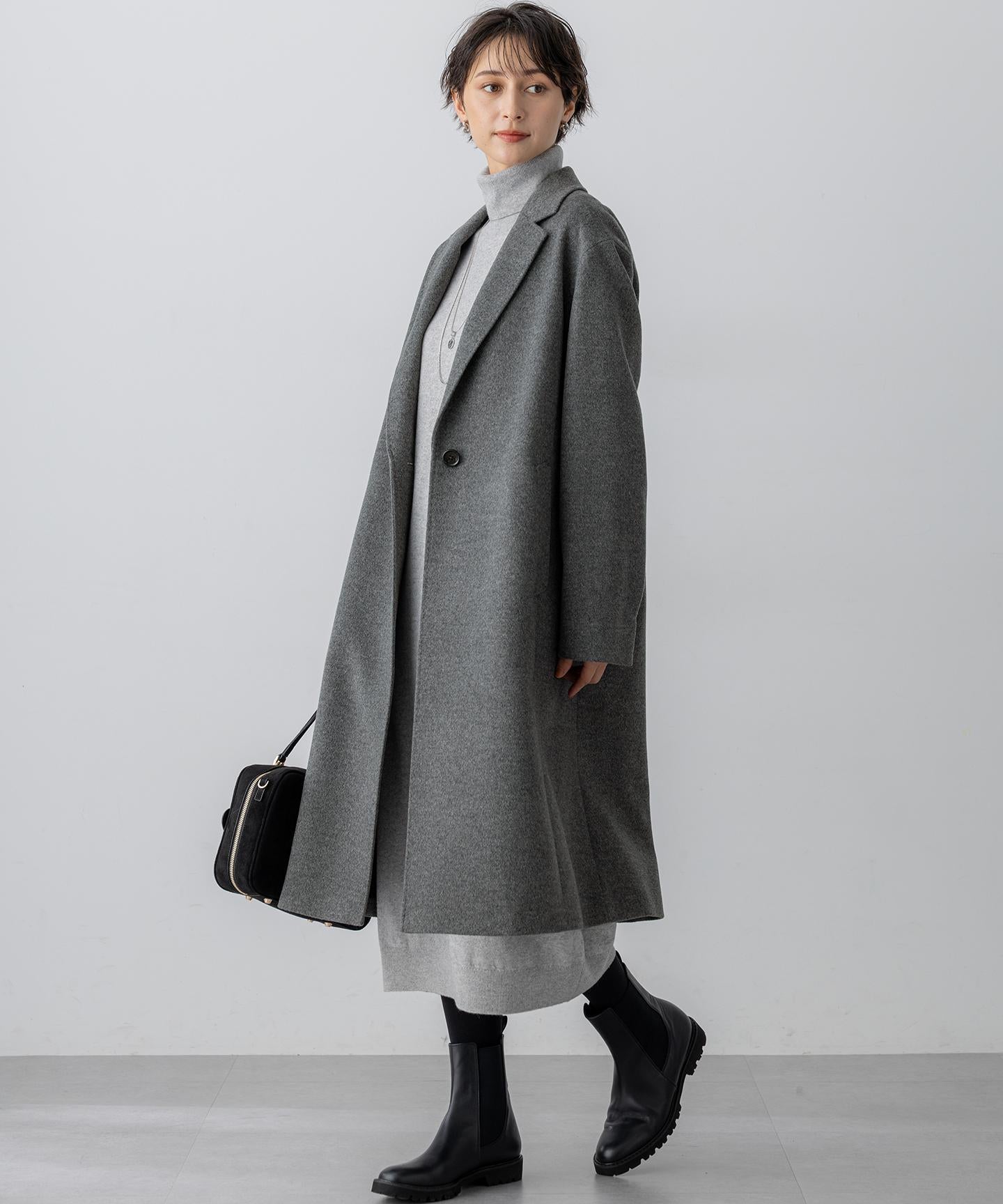 ウールカシミヤビーバー チェスター コート