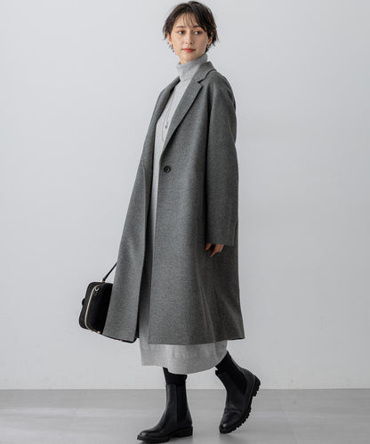 ウールカシミヤビーバー チェスター コート