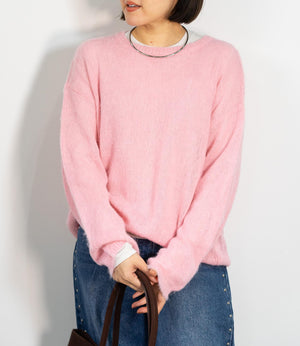 モヘアタッチアルパカブレンドニット