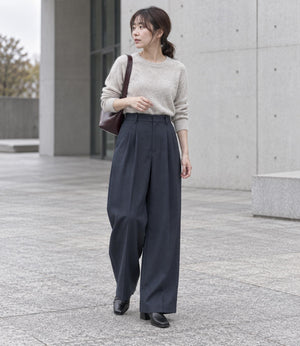 ストレートワイドパンツ