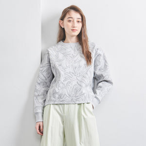 BOTANY ジャガード スウェット プルオーバー