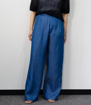 テンセルデニムストレートパンツ