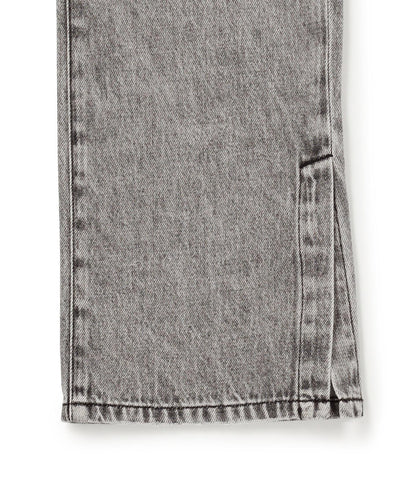 スリット ストレート デニム