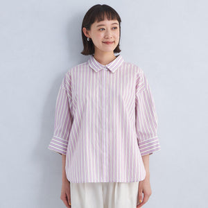 ストライプ ドルマン シャツ