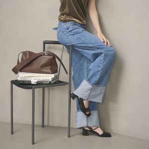 スクエア ビッグバックル ショルダーバッグ