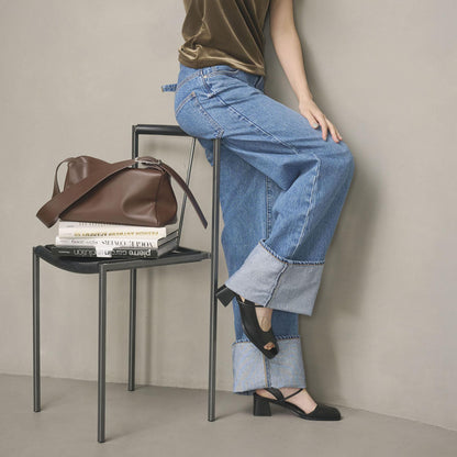 スクエア ビッグバックル ショルダーバッグ