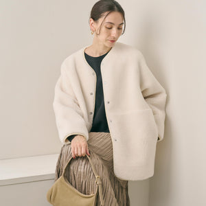 【WEB限定】ボア×フェイクムートン リバーシブルジャケット