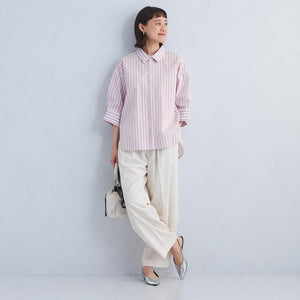 ストライプ ドルマン シャツ