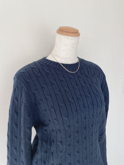 コンパクトケーブルニット