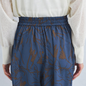 アート ボタニカル プリント パンツ