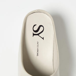 ＜SY＞ ポインテッドインヒールウェッジミュール サンダル55↑