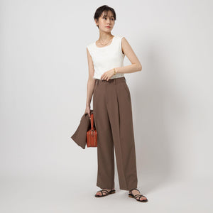 ブライトリブ フレンチスリーブ プルオーバー カットソー -制菌-