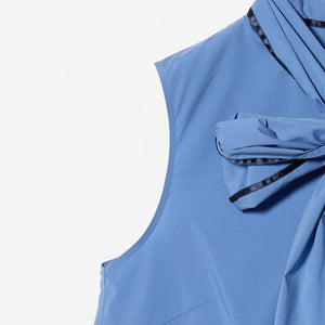 パイピング リボン ブラウス