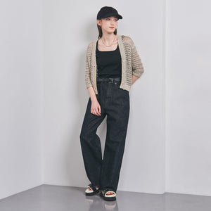 カットオフ デニムパンツ