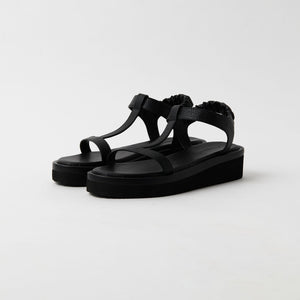 Tストラップ プラットフォーム サンダル