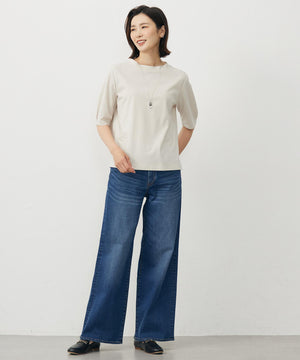 BASIC STRETCH DENIM ワイド ストレート デニム