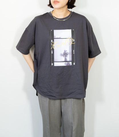 【接触冷感】ラウンドテールフォトTシャツ