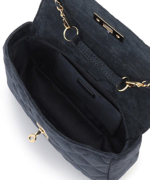 スエード キルティング ショルダーバッグ